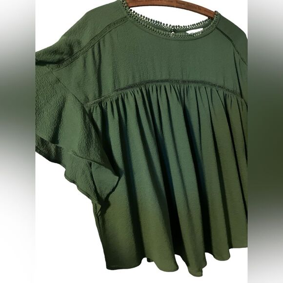 Belle Sky Flowy Blouse Size L - Picture 3 of 7